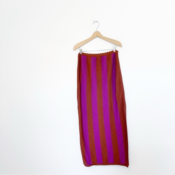 ANTHROPOLOGIE Mandy striped midi skirt - Picture 6 of 6